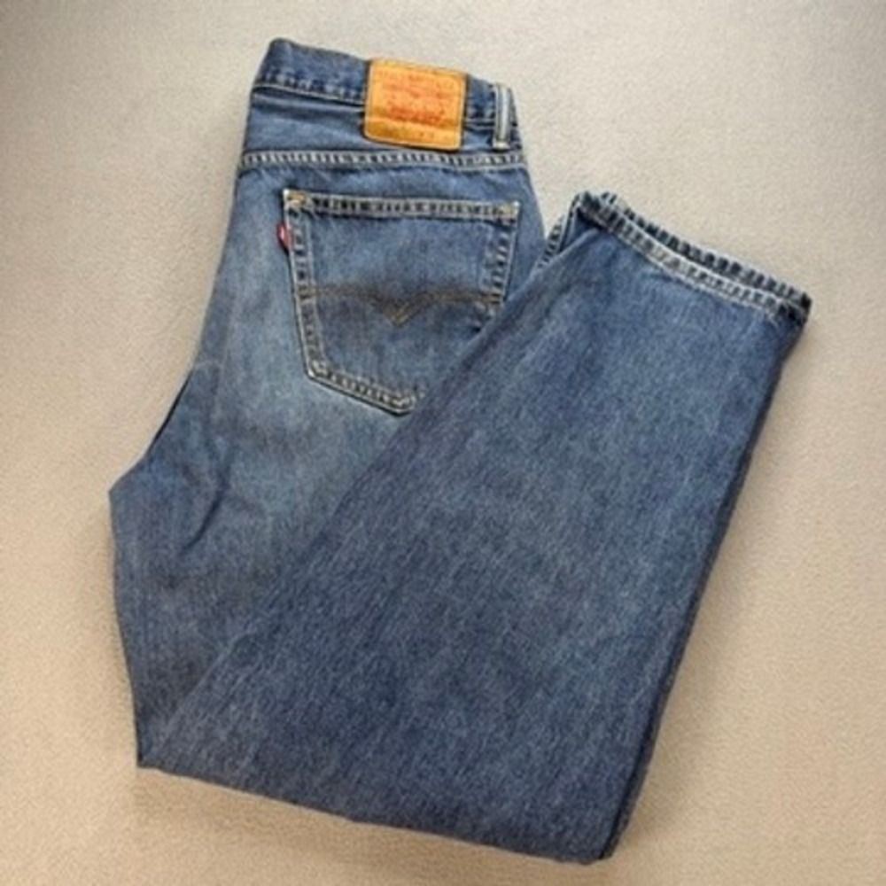 Levis 560 Jeans Comfort Fit Loose Baggy 36x32 (FIT 36x30) Blue Denim Y2K Pants